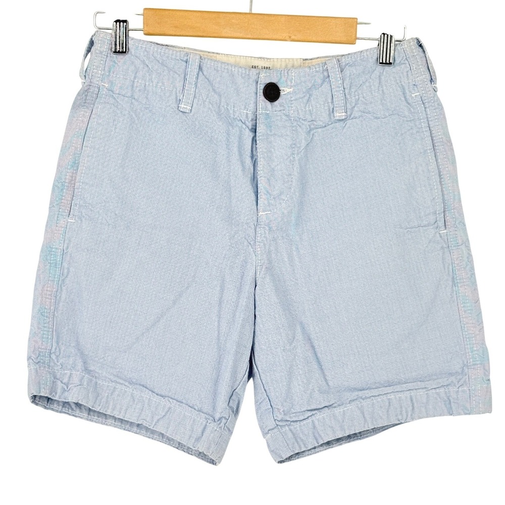 VTG Abercrombie & Fitch Mens Preppy Blue Shorts 28 Nautical Coastal East Coast